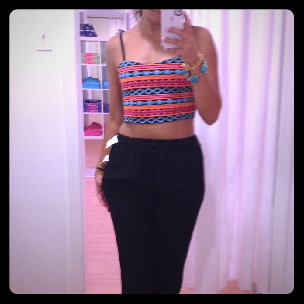 Tribal print crop top from The Impeccable Pig